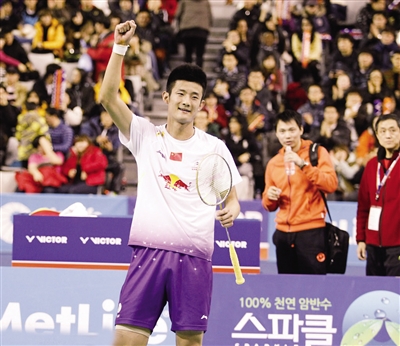 2012年伦敦奥运会男单季军,谌龙被认为是林丹的接班人,目前世界排名第