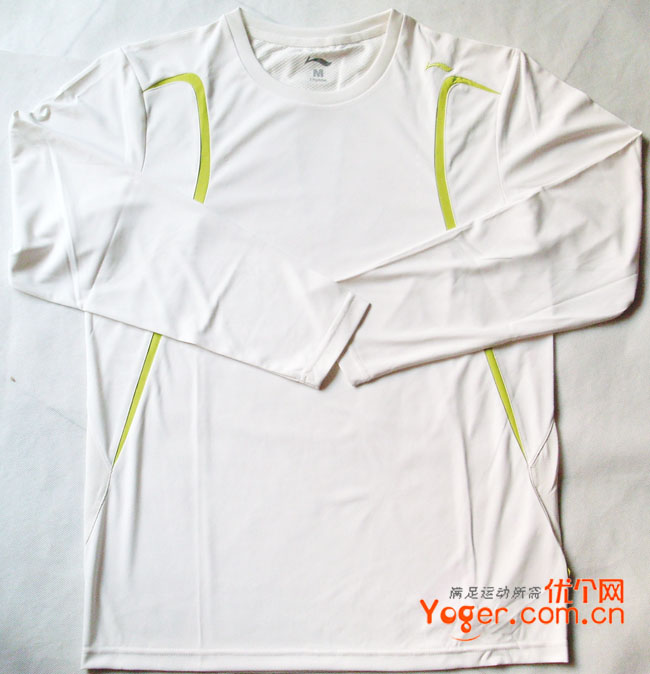 李宁ATLD035-1羽毛球长袖T恤，清爽精致的长袖羽服