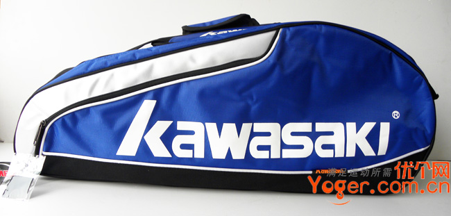 Kawasaki川崎 096六支装网羽包蓝黑款式，超大超实惠