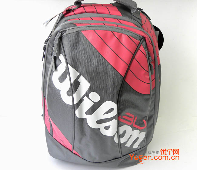 Wilson维尔胜 BLX Team Charcoal/Pink背包（WRZ6424），今夏最靓丽背包