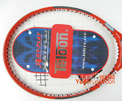Teloon天龙 7802网球拍，最便宜的网拍红色款