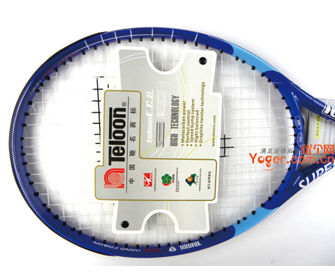 Teloon天龙 SuperStar 1网球拍，最实惠全碳素网拍蓝色款