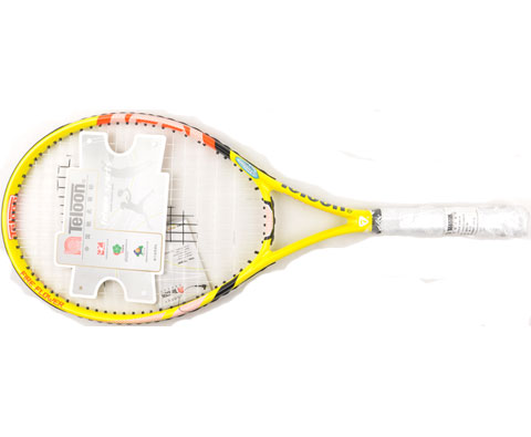 Teloon天龙 FireFlowler 2网球拍，经典入门网拍黄色款
