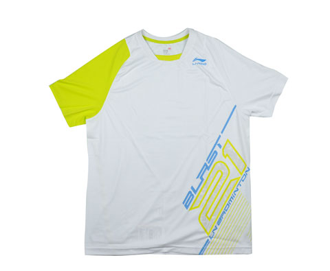 李宁ATSF341-1羽毛球短袖T恤（小立领设计，简洁时尚）