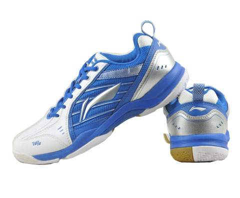 李宁AYTF027-1男款羽毛球训练鞋（2011年秋冬季新款，代号蓝枪鱼）