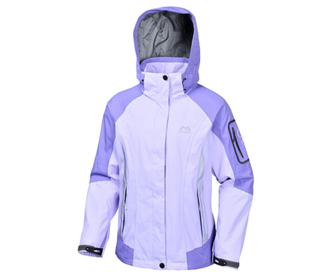 哥仑步Kolumb 27453女款冲锋衣，两层压胶，紫色魅惑款