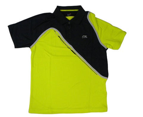 李宁APLF017-3青竹绿短袖男款POLO衫（2011年清新款式）
