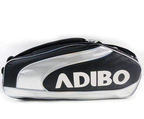 ADIBO艾迪宝B720-01六支装羽毛球包（黑色款，深沉大气款式）
