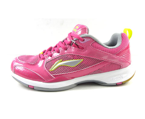 李宁AYTF014-4 G-FREE超轻女款羽毛球鞋（炫粉红鞋,只为优雅女人）