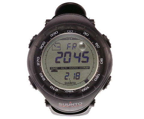 SUUNTO松拓VECTOR矢量黑色运动手表SS010600110，世界上第一款户外测量腕表