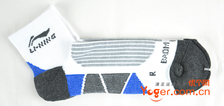 李宁AWSF577-2男款羽毛球袜（短袜，2011年秋季新款）