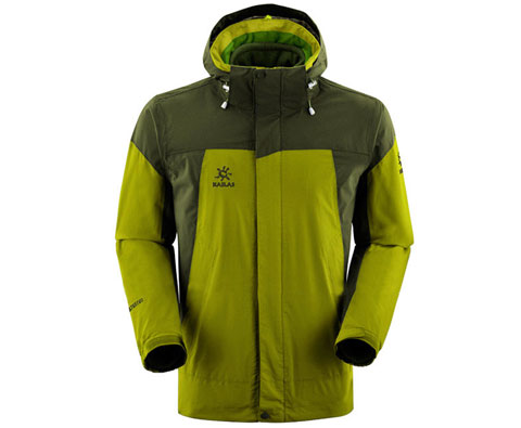 凯乐石Kailas KG111591 远征男款茶绿三合一冲锋衣，活泼大气的茶绿！