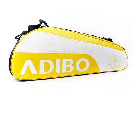 ADIBO艾迪宝B700-05三支装羽毛球包（黄色款，超性价比拍包）