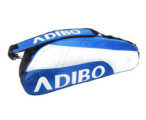 ADIBO艾迪宝B700-06三支装羽毛球包（蓝色款，超性价比拍包）