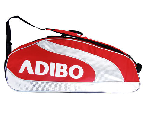 ADIBO艾迪宝B720-03六支装羽毛球包（红色款，超性价比的双肩拍包）