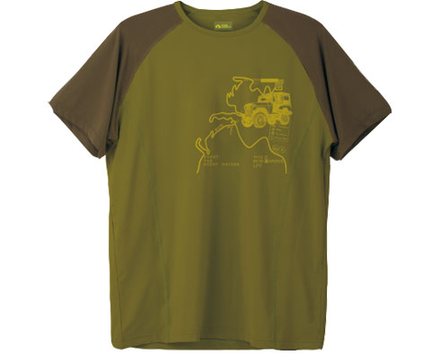 牧高笛Mobigarden NMA1204001 军绿男款快干T恤，适合气质强悍的男人！