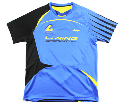 李宁ATSG027-2男款羽毛球T恤（国羽汤尤杯蓝色款战衣，顶级品质）