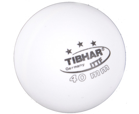 挺拔TIBHAR 高级乒乓球（三只装）（鹿特丹世乒赛比赛用球）