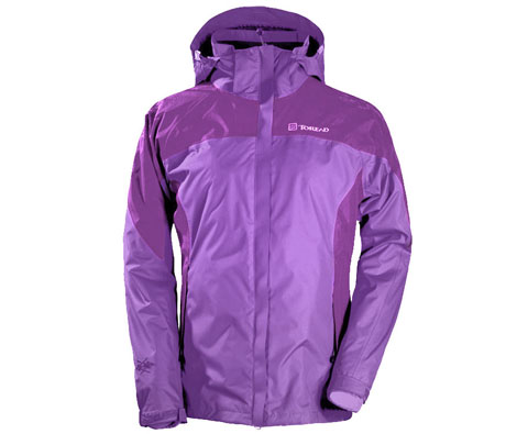 探路者女式三合一冲锋衣 TABA92286 香芋紫（防风防水，保暖透湿）