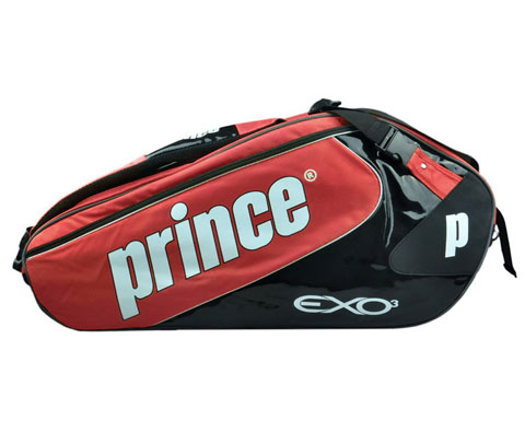 Prince 6P027-020 红/黑(Tour Team 6PK)六支装网球包