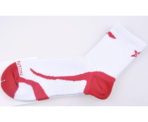 李宁AWSG471-2白/红男款羽毛球袜,值得推荐的中袜