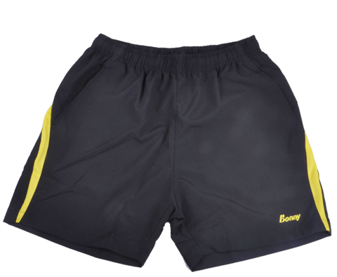 波力BONNY 1SB11002 中性运动短裤 （竹炭纤维，急速黄飚）