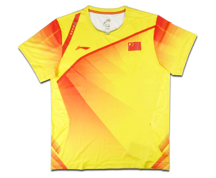 李宁AAYG387-1男款奥运会羽毛球服（传说中的CP版战衣，无赞助商LOGO，数量有限）