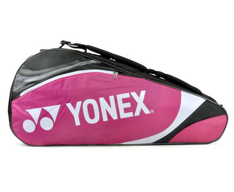 Yonex尤尼克斯BAG-7323EX三支装羽毛球包（巡回赛基础系列，玫红色版）