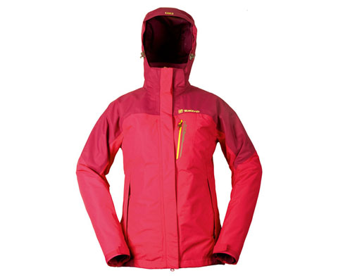 探路者女士三合一冲锋衣 TAWB92214 蔷薇红（防风防水，保暖透湿）