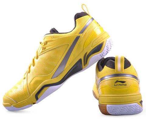 李宁AYZH033-2男款专业羽毛球鞋（林丹黄版HERO小黄鞋 第三代TD版！）