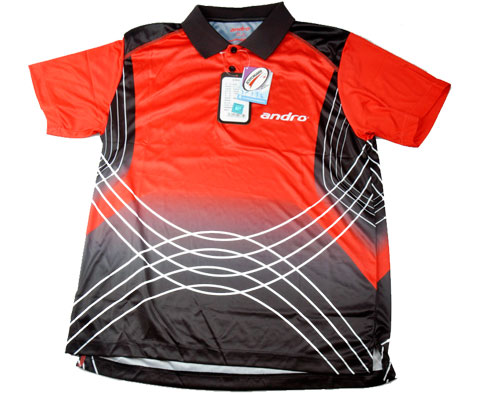 岸度Andro MAIA 302203 乒乓球短袖 红色款（八一队专用）