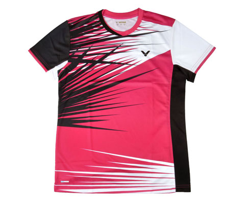VICTOR胜利T-4000Q男款圆领T恤（2014年韩国队比赛服，一起玫红起来！）