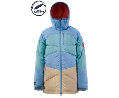 SUGAPOINT ARROW J 男款可拆袖单板滑雪服 蓝色/绿色/米色拼接