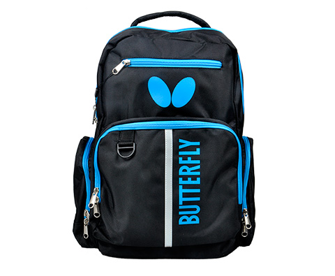 蝴蝶Butterfly TBC-963-0203 乒乓球双肩包 黑蓝款