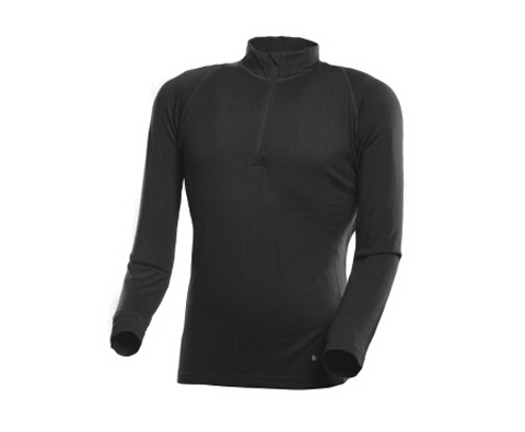 LA 1312001男士滑雪速干内衣 （厚）270g 黑色(澳洲美丽诺吸湿排汗）
