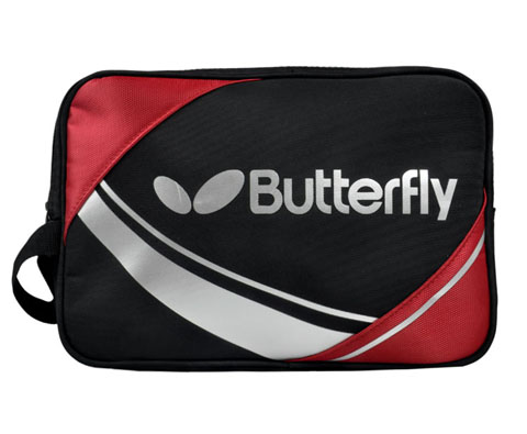 蝴蝶Butterfly TBC-956-0201黑红款双层乒乓拍套