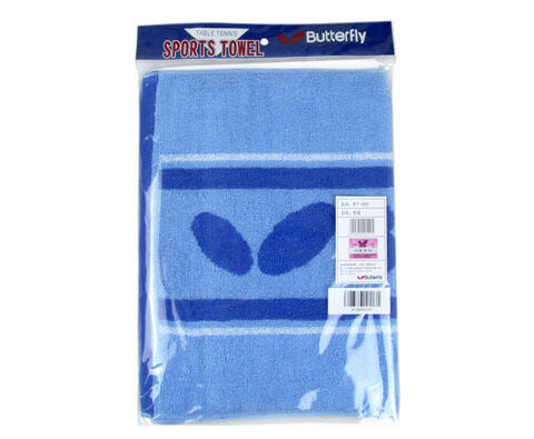 蝴蝶Butterfly WTT-3000-03 乒乓运动专业汗巾 运动毛巾 彩蓝色款