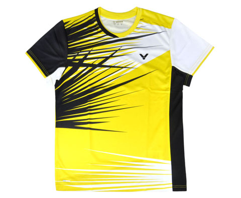 VICTOR胜利T-4000E男款圆领T恤（2014年韩国队比赛服，黄色）