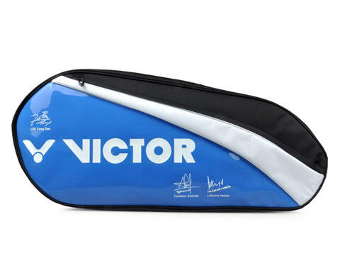 VICTOR胜利BR213PR-F蓝色6支装羽毛球包（李龙大、纳西尔签名球包）