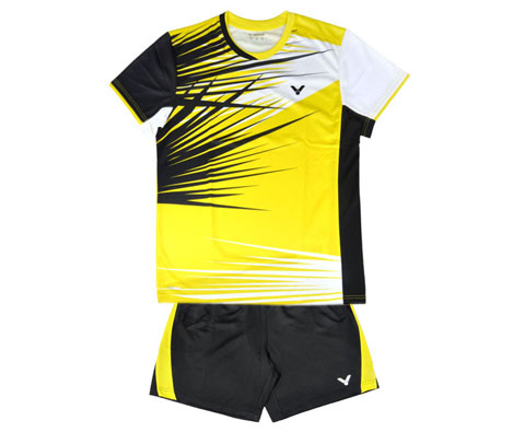VICTOR胜利2014年韩国队黄色男款比赛服套装（T-4000E+R-4090E）