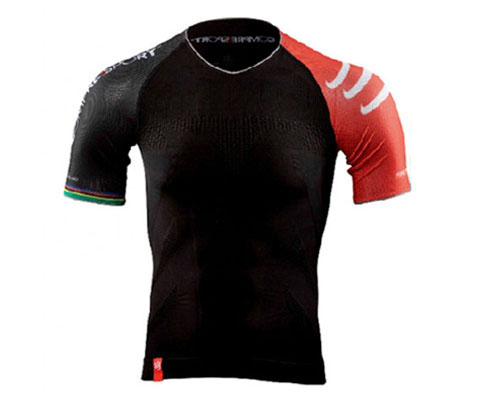 康普波斯 Compressport三项赛短袖Triathlon T-Shirt 黑色 完美贴合，轻如鸿毛
