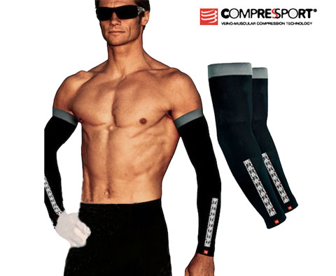 康普波斯 Compressport竞赛袖套Pro Racing Arm sleeve黑色 完美的骑行 从竞赛袖套开始