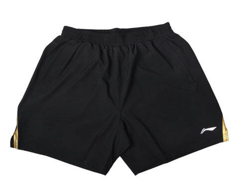 李宁 AAPJ021-1黑色乒乓短裤（国货精品，经典黑色款）