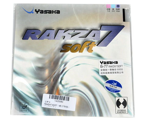 Yasaka RAKZA7-SOFT（威力7软型） 反胶套胶