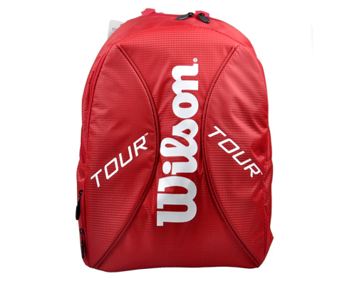 Wilson 维尔胜（843395） Tour Backpack S 双肩网球背包 红色