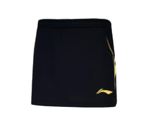 李宁ASKJ232-2黑色女款羽毛球裤裙(14世锦赛国羽战衣，童话之都现奇迹）