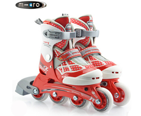 米高micro  906 儿童轮滑鞋/溜冰鞋/旱冰鞋 红色