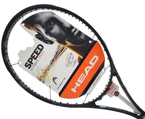 HEAD海德236104限量版网球拍（德约科维奇签名小黑拍，神秘的诱惑！）