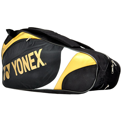 YONEX尤尼克斯BAG7326EX黑金色六支装羽毛球包（团队战包，性价比之选！）