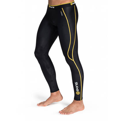 Skins A200  男士专业梯度压缩长裤（J60052001）黑黄色 适合多种运动